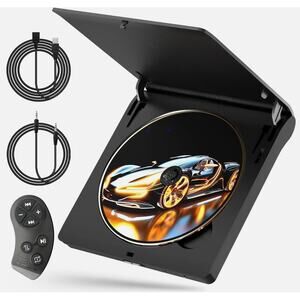 Homlab Cd Player - External Car CD Player with remote and USB cable